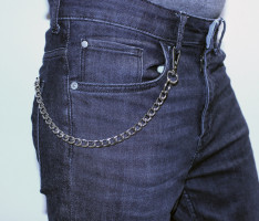 Брелок ланцюг для джинс з карабіном Cord