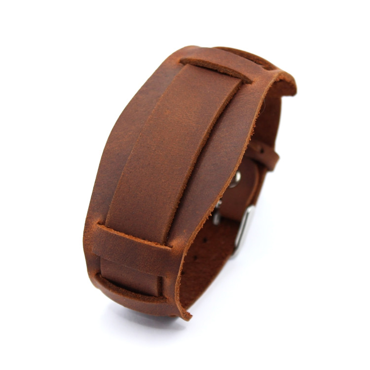 Мягкий кожаный ремешок для часов G1045 20 мм без прошивки  Артикул: WS1045BL