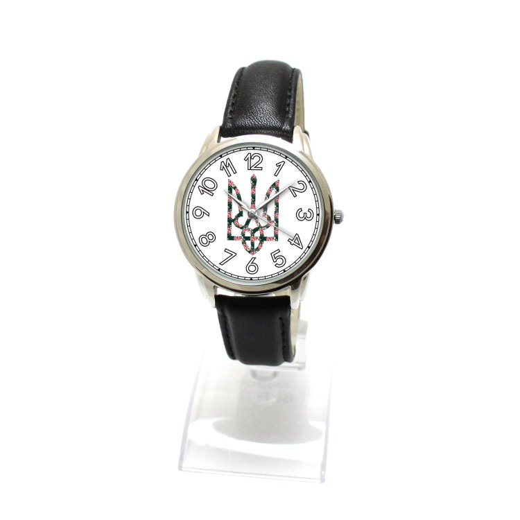 Наручные часы Герб Украины Цветочный Артикул: UAG-210BL