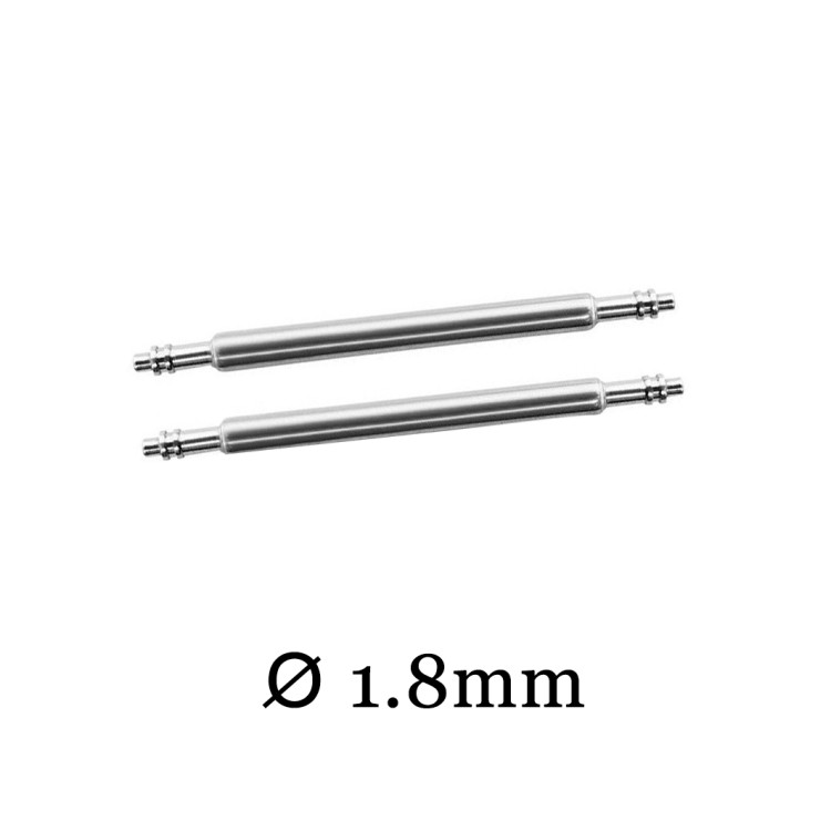 Шпильки спрингбары для часов 18 мм 1.8 мм Артикул: SPR182MM