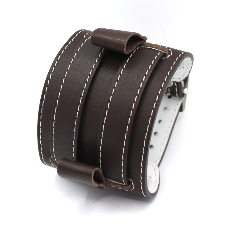 Прошитый широкий браслет для часов Aviator Stitch Артикул: 5410BRST