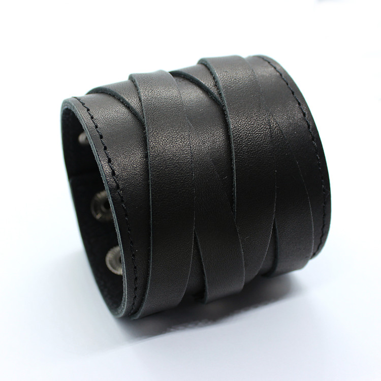 Кожаный браслет ArtStore 2xCuff 3295STBL Черный Артикул: 3295STBL