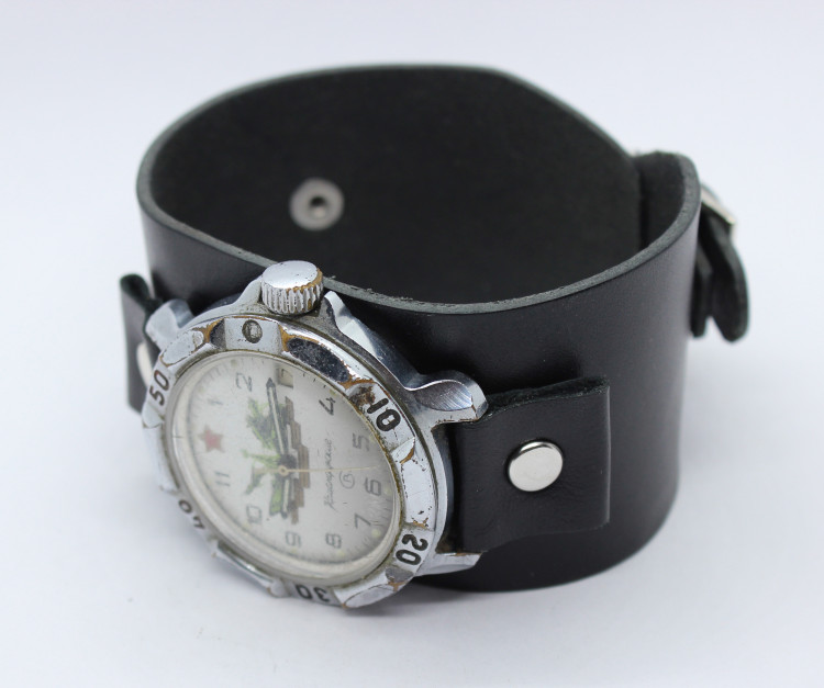 Глянцевый чёрный браслет для часов JDM Артикул: WS4212BL