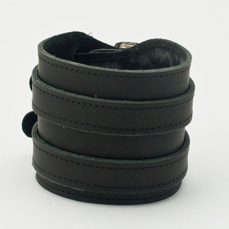 Шкіряний браслет ArtStore Cuff 8030BLST Чорний Артикул: 8030BLST