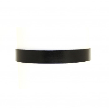 Чёрный кожаный чокер Basic Базовый черный кожаный чокер-ожерелье в стиле минимализма без подвесок и лишних украшений