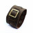 Мягкий кожаный браслет Archer оливково-коричневый с прямоугольной рамкой