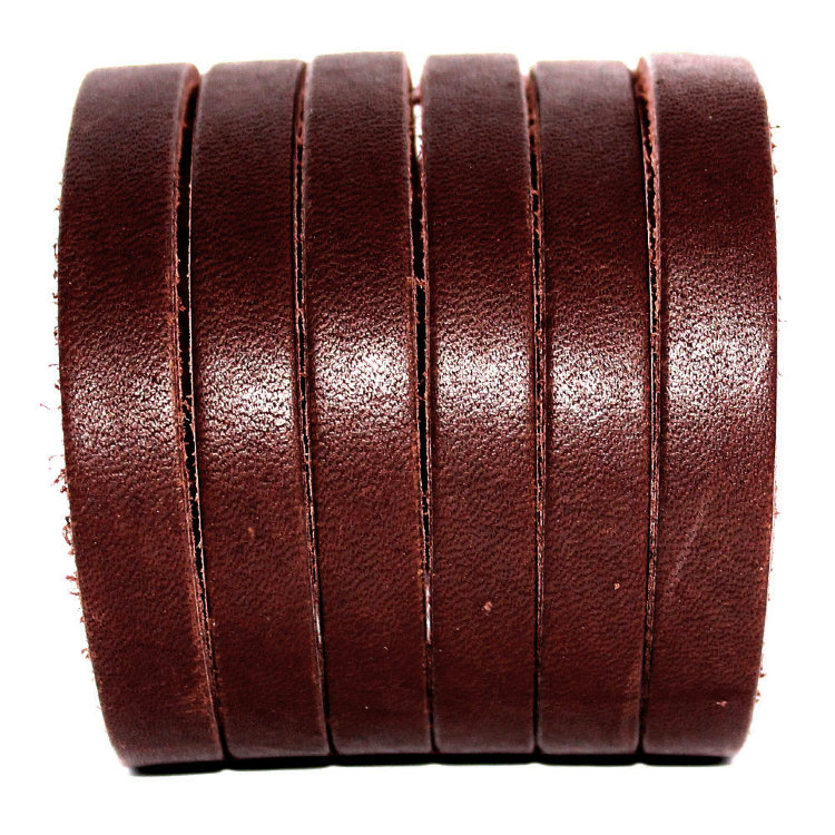 Кожаный браслет Stripes Black с разрезами на шесть полос Артикул: 4640BR