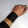 Шкіряний браслет Stripes Black у вигляді шести смуг - фото 2