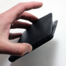 Чорний шкіряний гаманець затиск для грошей Luster з магнітною застібкою - фото 5
