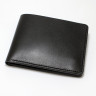 Чорний шкіряний гаманець затиск для грошей Luster з магнітною застібкою - фото 1
