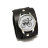 Толстый кожаный браслет КРАСТ для часов - вид с часами (часы не входят в стоимость)
