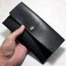 Чорний шкіряний конверт тревел-кейс Aviator з відділеннями для карт - фото 3