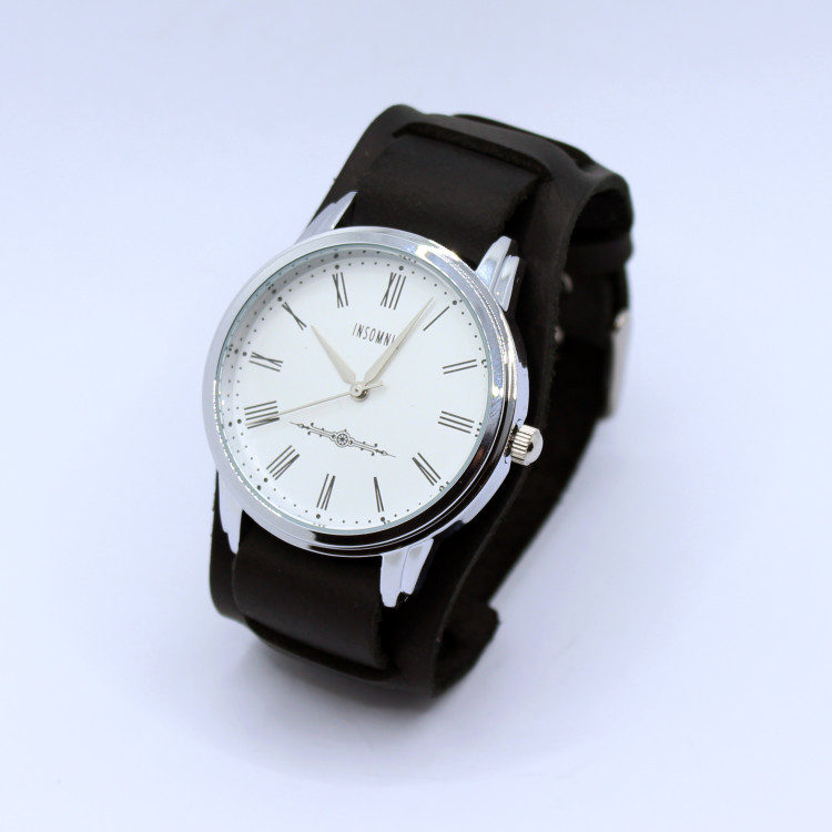 М&#039;який шкіряний ремінець для годинника G1045 20 мм без прошивки  Артикул: WS1045BL
