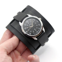 Наручний годинник DaFrant на чорному браслеті