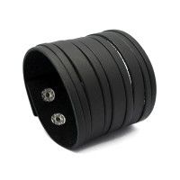 Кожаный браслет Pride&Bright Atro 6451BL Чёрный