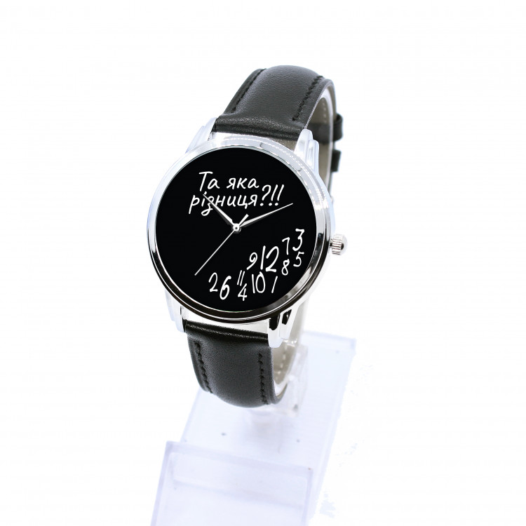 Наручные часы Да какая разница (черная версия) Артикул: WTDK181BL