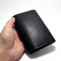 Чёрная обложка на паспорт Basic с отделением для карт