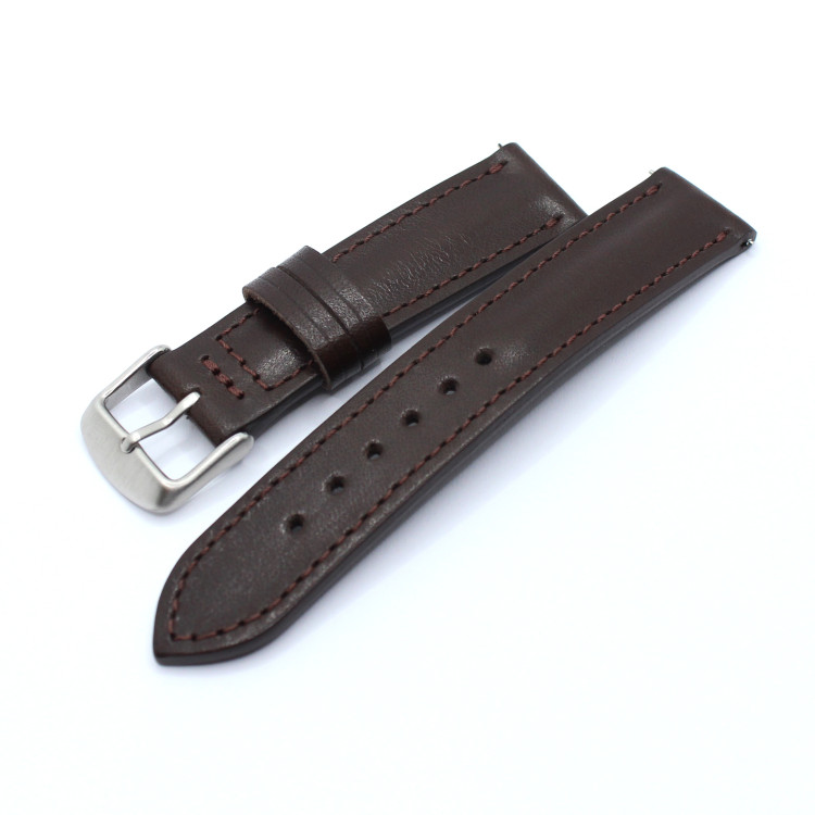 Прошитый ровный ремешок для часов Model 01 Daddy Strap 18-24 мм Артикул: WS20318BR