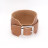 Широкий кожаный напульсник Mauri из коричневой кожи с фурнитурой антик Широкий кожаный напульсник Mauri из коричневой кожи с фурнитурой антик