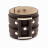 Кожаный браслет H347 Dot с бежевой прошивкой