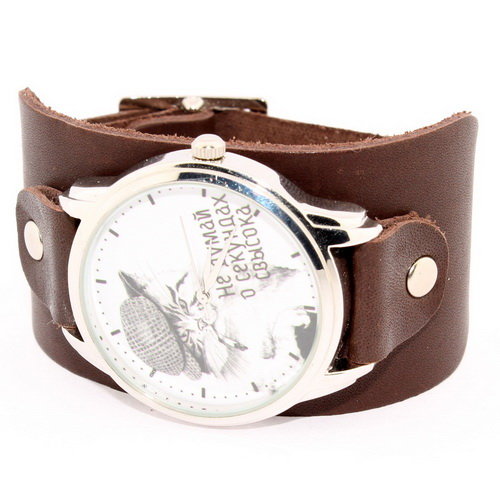 Сплошной кожаный браслет для часов Retro Артикул: WS5320BR