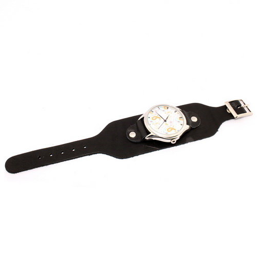 Суцільний шкіряний браслет для годинника Retro Артикул: WS5320BL