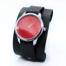 Наручные часы Red Minimalista на хендмейд ремешке в ретро стиле