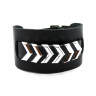 Широкий кожаный браслет Chevron Cuff