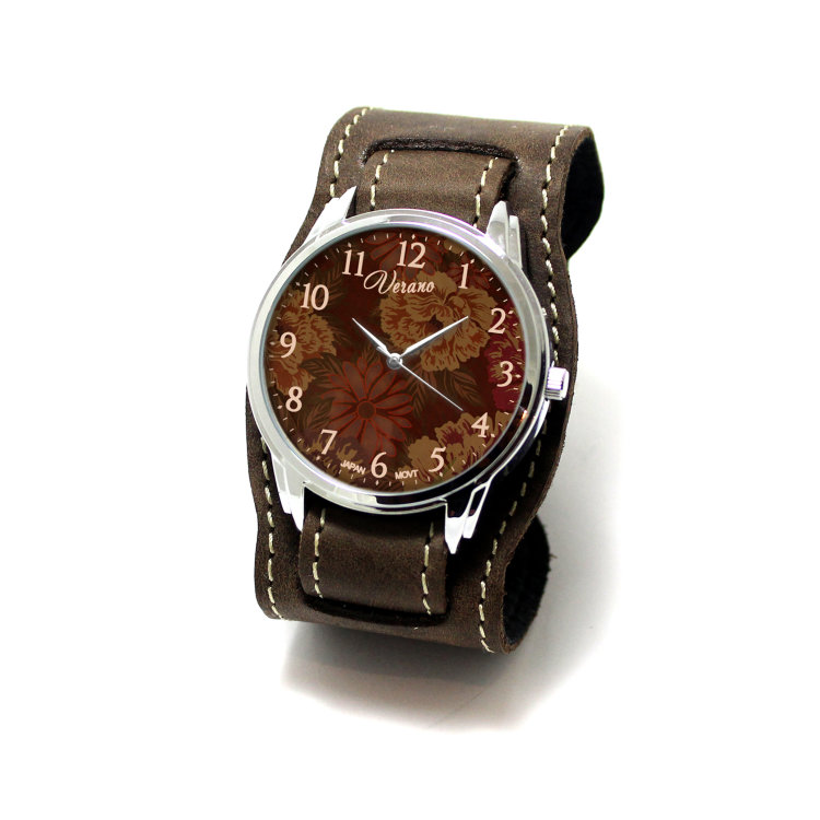 Наручные часы Verano на ремешке с контрастной прошивкой