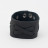 Кожаный браслет InsideX Black узкий на кнопке